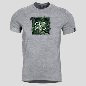 T-Shirt Leaves - Gris Chiné - CloMod
