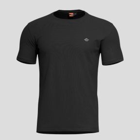 T-Shirt Levantes Rundhalsausschnitt - Schwarz - Pentagon