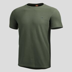 T-Shirt Levantes Rundhalsausschnitt mit Biesen - Camo Green - Pentagon