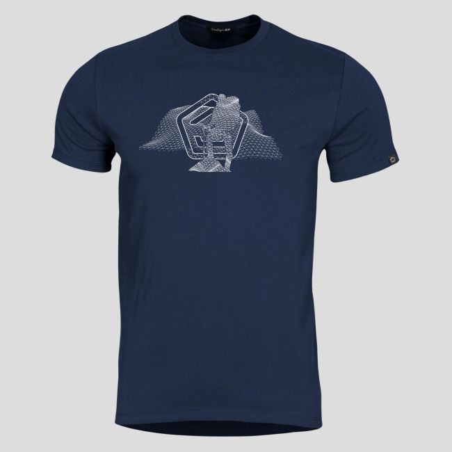 T-shirt Wireframe - Azul Noite - Pentagon