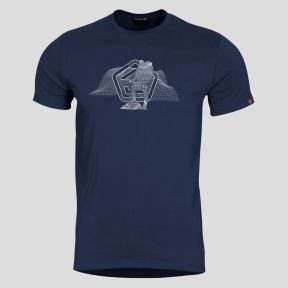 T-shirt Wireframe - Nachtblauw - Pentagon