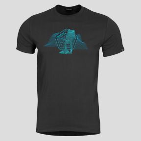 T-shirt Wireframe - Czarny - Pentagon