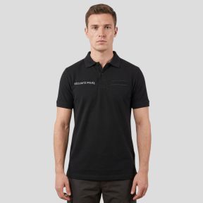 Polo à manches courtes rétro-réfléchissant Sécurité Privée - Noir - Patrol Equipement