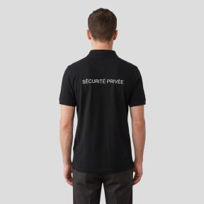 Polo a maniche corte riflettente Sicurezza Privata - Nero - Patrol Equipement