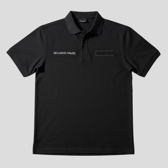 Polo met korte mouwen retroreflecterend Privébeveiliging - Zwart - Patrol Equipement