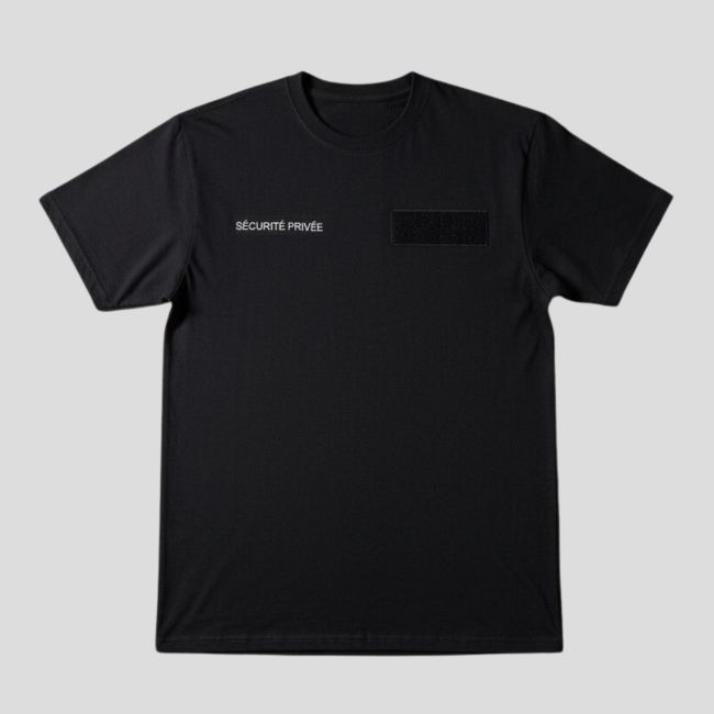 T-shirt retrorrefletiva Segurança Privada - Preto - Patrol Equipement