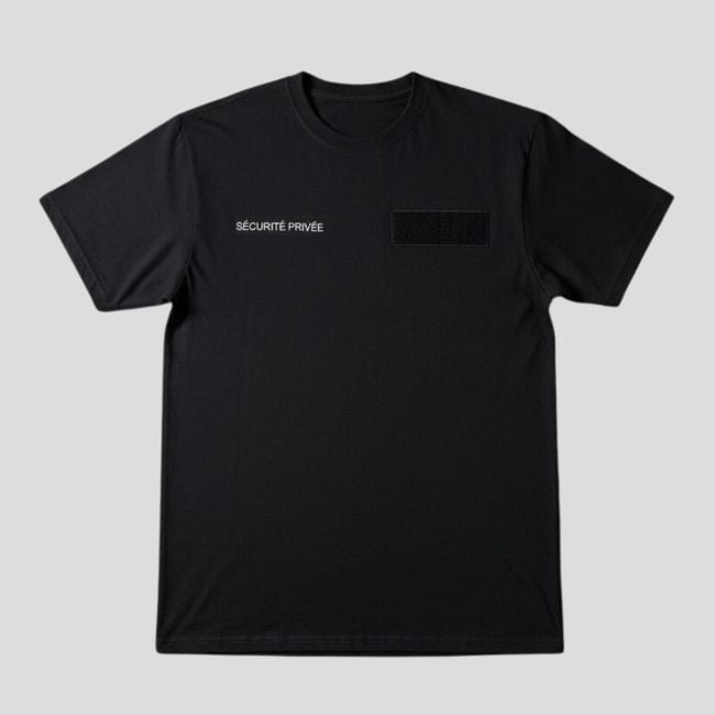 T-shirt odblaskowy Ochrona Prywatna - Czarny - Patrol Equipement