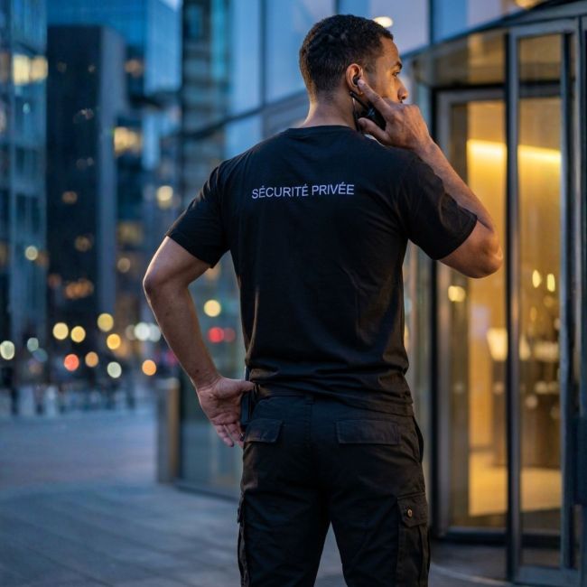 T-shirt retroriflettente Sicurezza Privata - Nero - Patrol Equipement