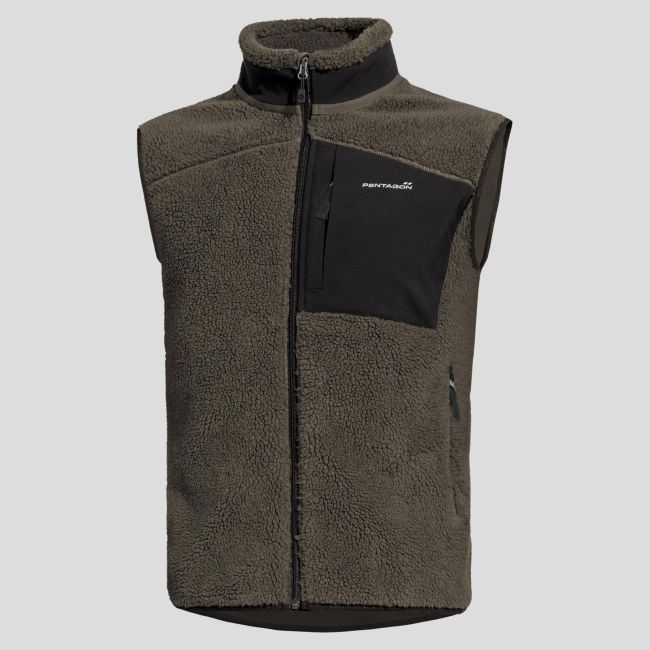 Mouwloos fleecejack Summit Sherpa - RAL7013 - Pentagon