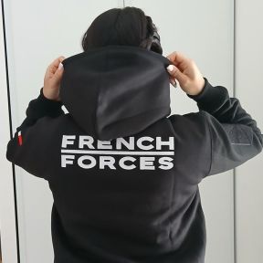 Bluza z kapturem French Forces Czarna - Ares