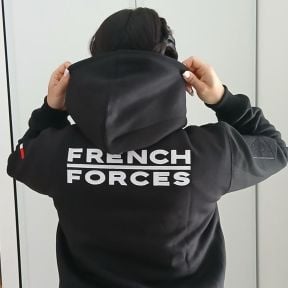 Bluza z kapturem French Forces Czarna - Ares
