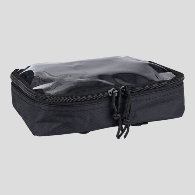 Bolsillo de almacenamiento transparente Molle 23x16cm - Negro - 101 Inc