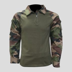 Chemise de combat type UBAS coton vert armée et Camo CE - Patrol Equipement