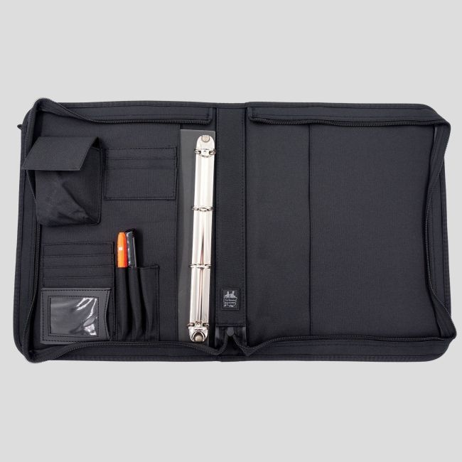 Classeur militaire A4 en polyester - Noir - OPEX