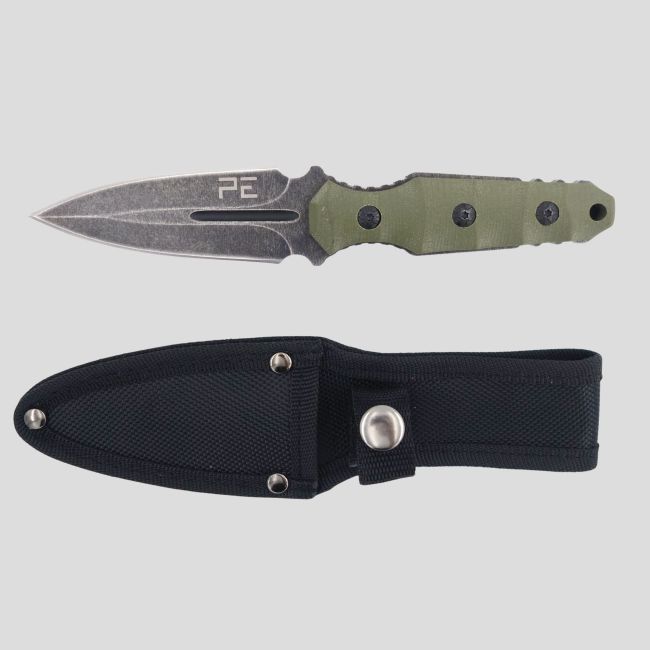 Laarsmes (lemmet 10cm) met etui - Olijfgroen - OPEX