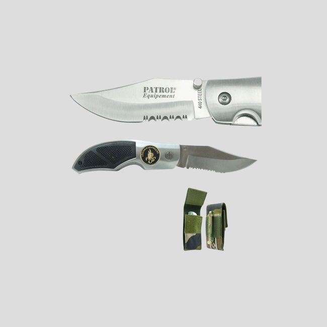 COUTEAU RANGERS BADGE LEGION ETUI CAM - Patrol Equipement