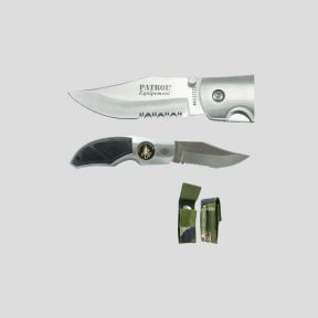 Rangers-Messer (Klinge 8,5 cm) mit Abzeichen Légion Étrangère und Etui - Camo CE - OPEX