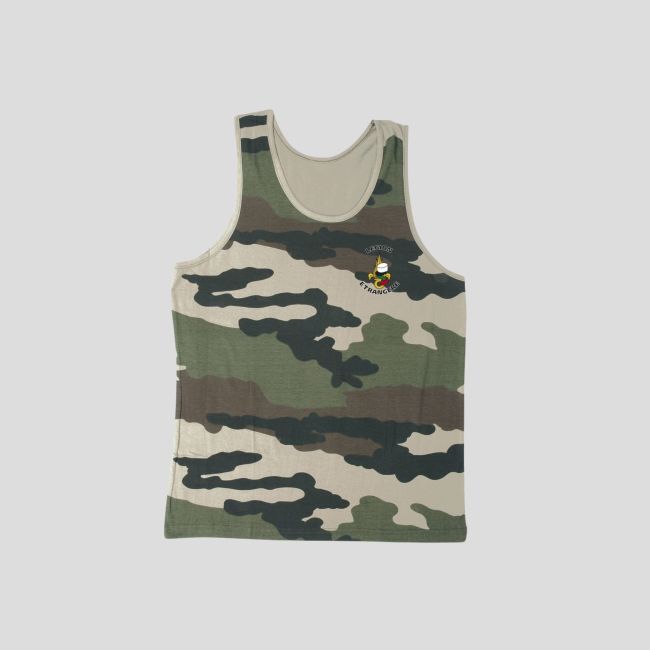 Débardeur militaire sérigraphié Légion Étrangère - Camo CE - OPEX
