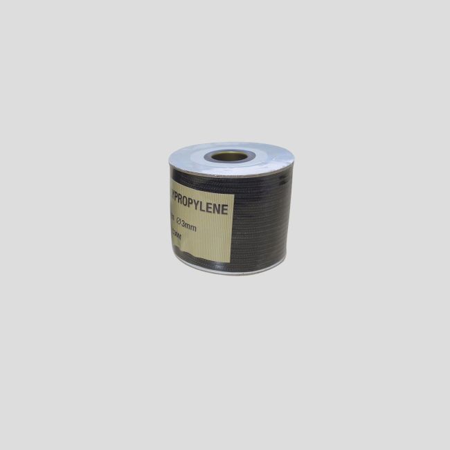 DRISSE POLYPROPYLENE 3MM X 30M Noir - Patrol Equipement