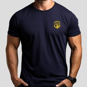 Siebdruck-T-Shirt Troupes de Marine - Marineblau - OPEX