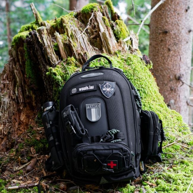 Sac à dos coqué MATT 19L - Full Black - Dimatex