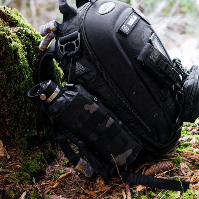 Porta-Garrafa Preto Camuflado - Brandit