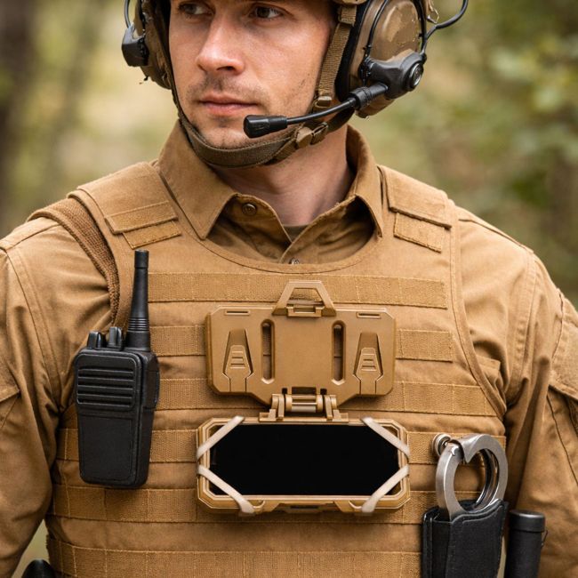 Supporto telefono Alpha per gilet tattico Molle - Coyote - OPEX