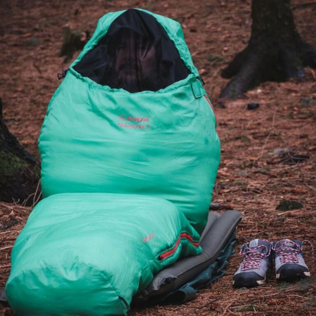 Saco de dormir momia Travelpak 3 (-7° a -3° y +) - Verde - Snugpak