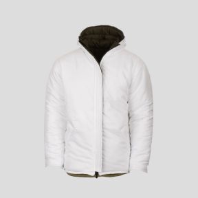 Kurtka izolacyjna SJ12 (do -20°C) odwracalna - Oliwkowa zieleń/Biały - Snugpak
