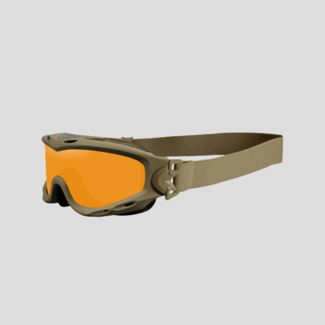 Maschera di protezione balistica Spear (kit 3 lenti Grigio/Incolore/Ruggine) - Tan - Wiley X