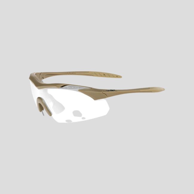 Óculos de proteção balística Vapor (kit 3 lentes Cinzento/Incolor/Enferrujado) - Tan - Wiley X