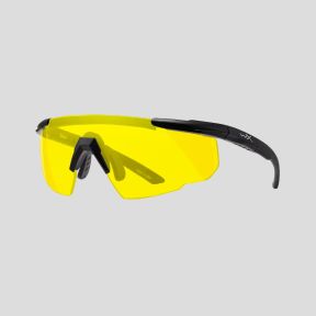 Balistyczne okulary ochronne Saver Advanced (szkło Żółte) - Czarne - Wiley X