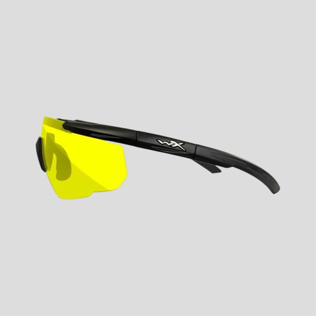 Balistyczne okulary ochronne Saver Advanced (szkło Żółte) - Czarne - Wiley X
