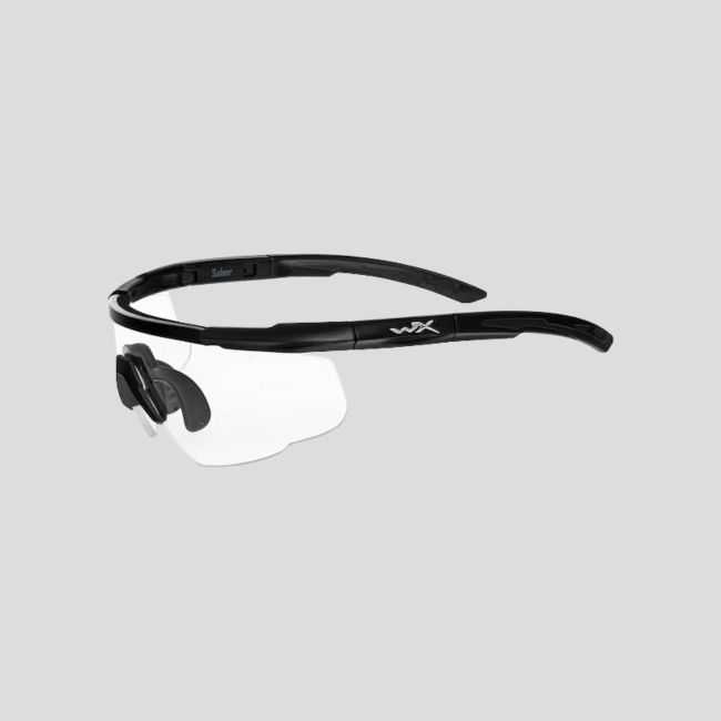 Óculos de proteção balística Saver Advanced (lente Incolor) - Preto - Wiley X