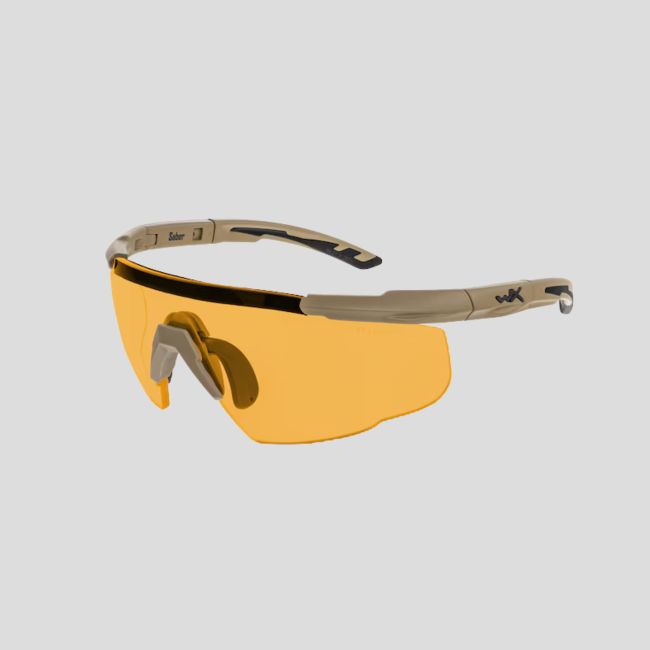 Ballistische veiligheidsbril Saber Advanced (kit 3 glazen Grijs/Kleurloos/Roestbruin) - Tan - Wiley X