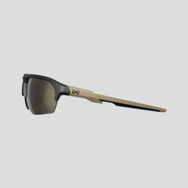 Óculos de proteção balística Jakl (lentes Captivate™ espelho Cinzento Tungstênio) - Preto/Tan - Wiley X