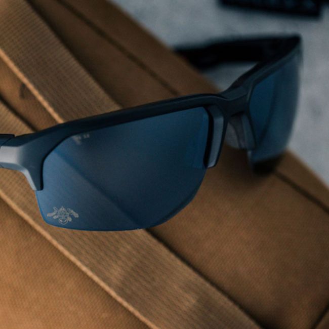 Ballistische Schutzbrille Jakl American Sniper Edition (Captivate™ schwarze Spiegelgläser) - Schwarz/Rot - Wiley X