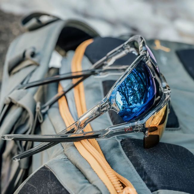 Gafas de sol Jakl (cristales Captivate™ polarizados y espejos Azules) - Gris Transparente - Wiley X