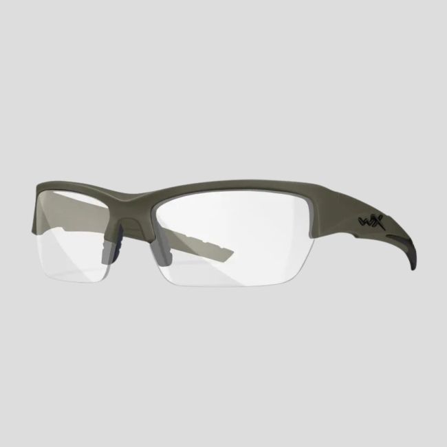 Óculos de proteção balística Valor (kit 3 lentes Cinzento/Incolores/Ferrugem) - Verde Oliva - Wiley X