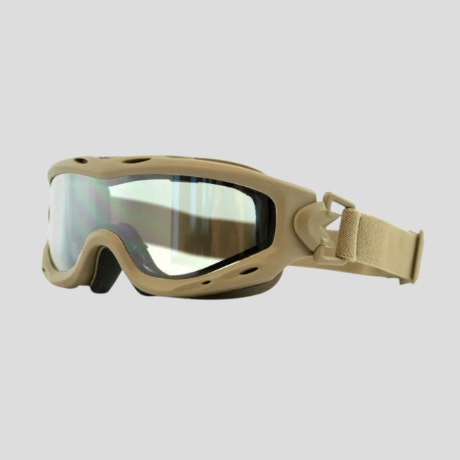 Maschera di protezione balistica Spear Dual Lense (kit 3 lenti Grigio/Incolore/Arrugginito) - Tan - Wiley X