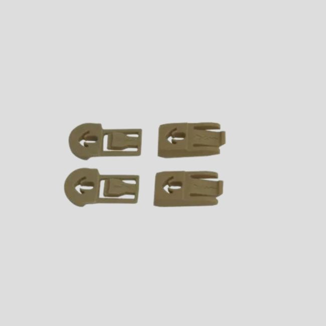 Fivelas de substituição para sistema de fixação em capacete ARC Rail para máscara Spear/Nerve - Tan - Wiley X