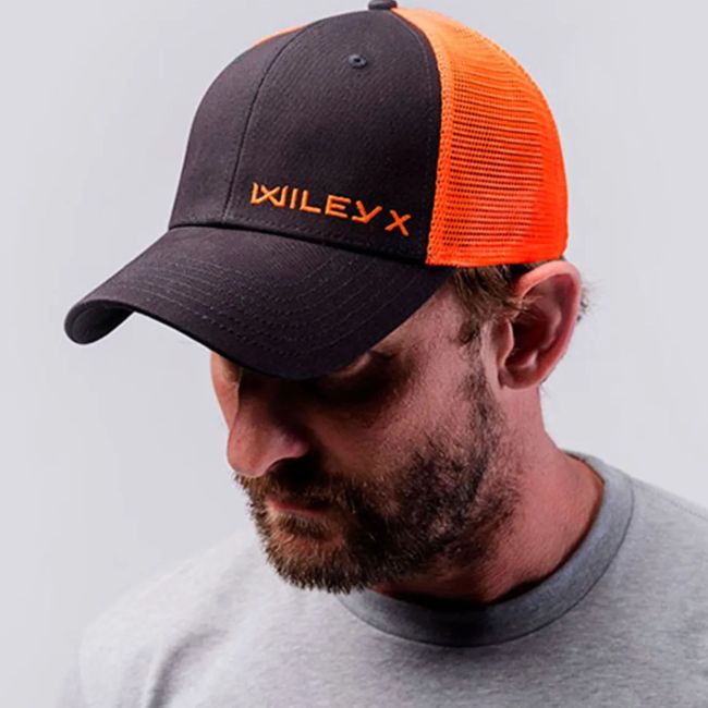 Czapka z daszkiem typu trucker - Ciemnoszary/Pomarańczowy - Wiley X