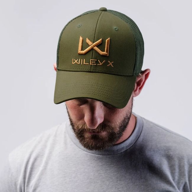 Boné camionista com logótipo Tan - Verde Olive - Wiley X