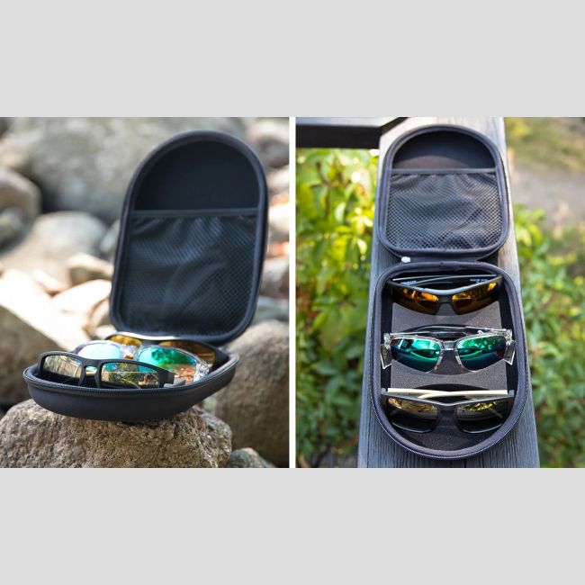 Funda con cremallera para 3 pares de gafas - Negro - Wiley X