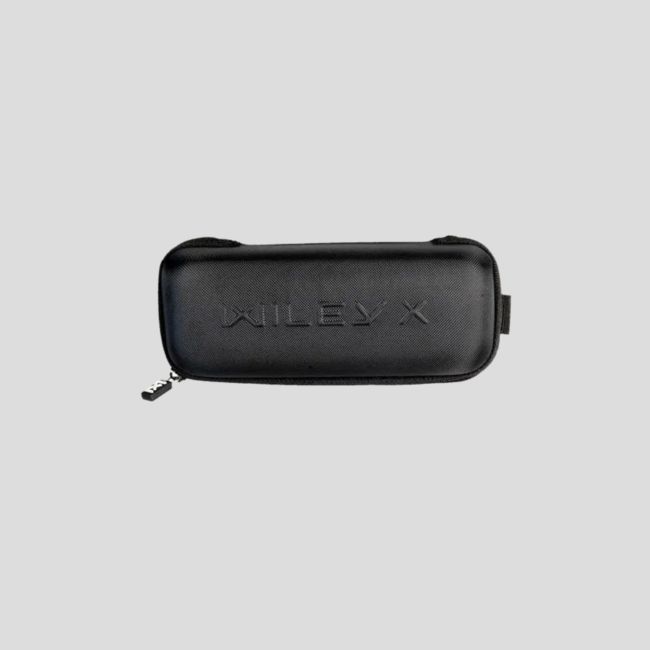 Custodia con cerniera per occhiali con logo universale - Nero - Wiley X