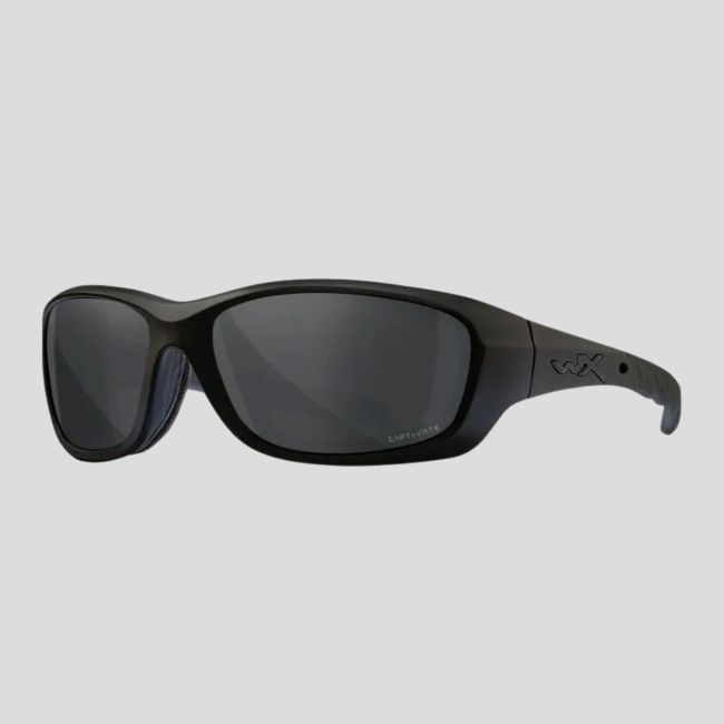 Ballistische Schutzbrille Gravity (Captivate™ polarisierte Gläser Grau) - Schwarz - Wiley X