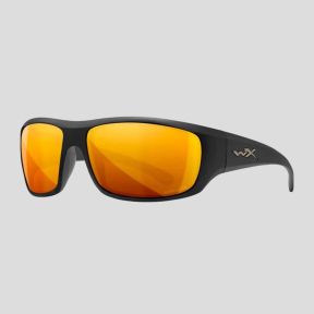 Balistyczne okulary ochronne Omega (soczewki Captivate™ polaryzowane i lustrzane Brązowe) - Czarne - Wiley X
