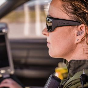 Lunettes de protection balistique Omega (verres Captivate™ polarisés Gris) - Noir - Wiley X