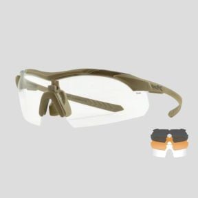 Lunettes de protection balistique Vapor Comm (kit 3 verres Gris/Incolore/Rouillé) - Tan - Wiley X
