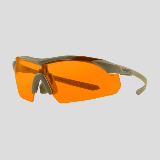 Gafas de protección balística Vapor Comm (kit 3 lentes Gris/Incoloro/Óxido) - Tan - Wiley X